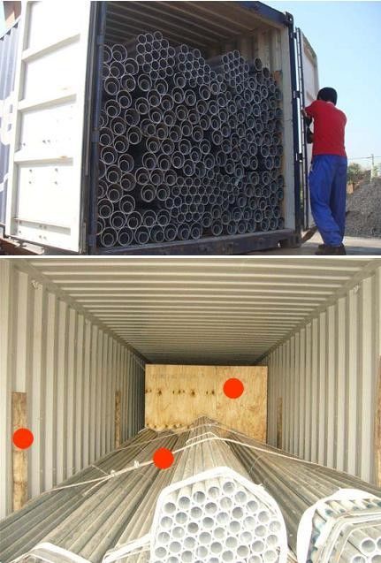 ERW soldó con autógena el tubo de acero del tubo A36 Q235 LSAW SSAW de la tubería de acero del carbono para la construcción 6
