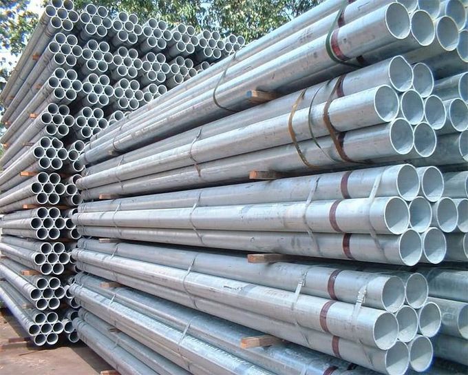 tubo galvanizado redondo EN39 BV 0 de la inmersión caliente del 12m